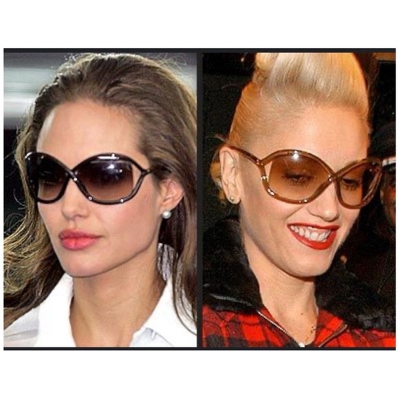 *SOLD* Tom Ford Whitney Sunglasses Red Brown Gold Tone Butterfly With Hard Case - Picture 2 of 14